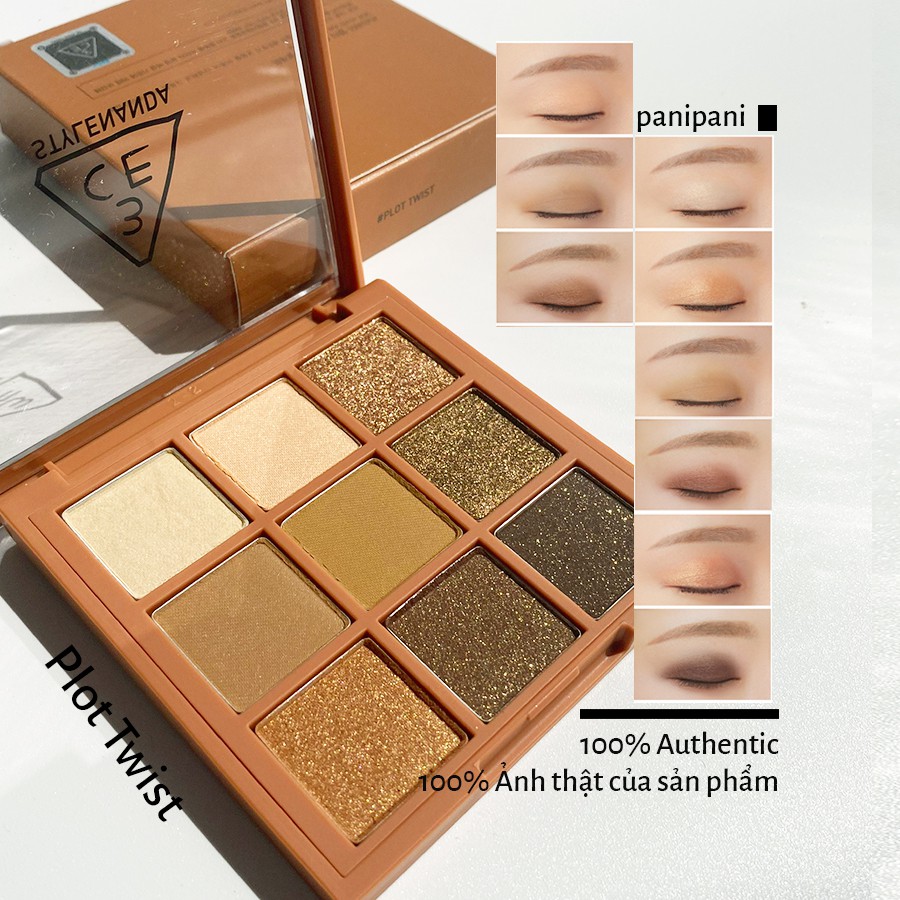 [100% AUTH] Bảng Màu Mắt 9 Ô 3CE Mood Recipe Multi Eye Color Palette 8,1G