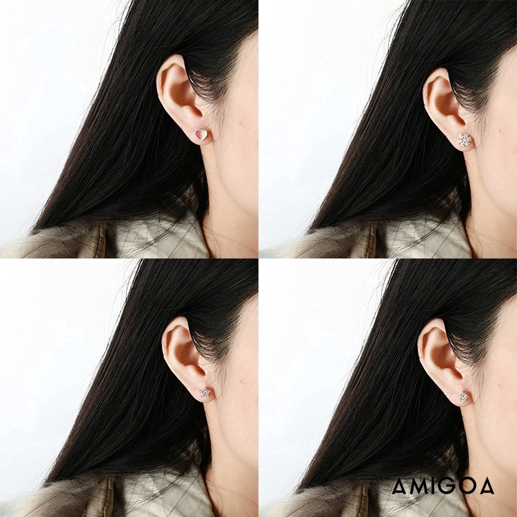 ✨✨Đôi Khuyên Tai Thời Trang Đơn Giản Tinh Tế Dùng Được Trong Một Tuần Thích Hợp Làm Quà Tặng