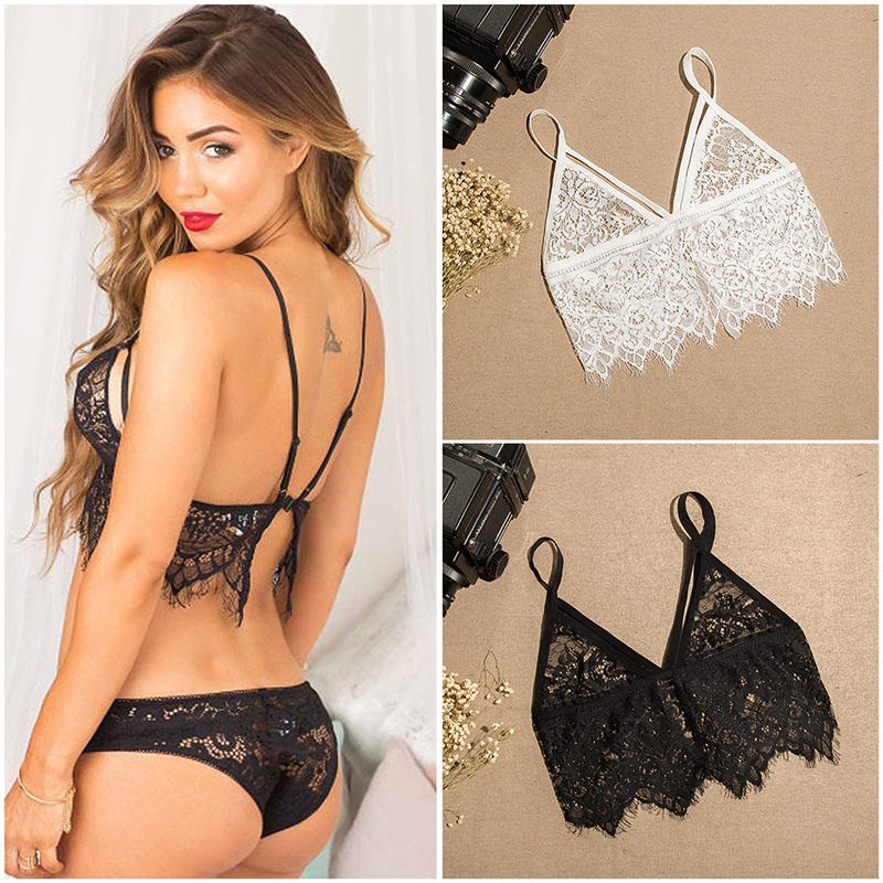 Sexy Women  Spaghetti Strap Ladies Camisole Lace Bralette Clubwear