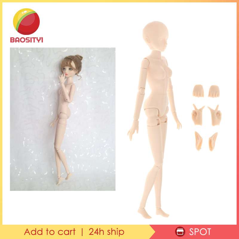 Mô hình cơ thể búp bê tỉ lệ 1/6 kèm 2 đôi bàn tay và 1 đôi tai