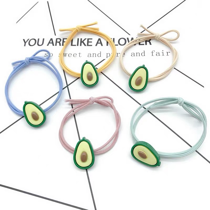 Dây buộc tóc hình quả bơ dễ thương