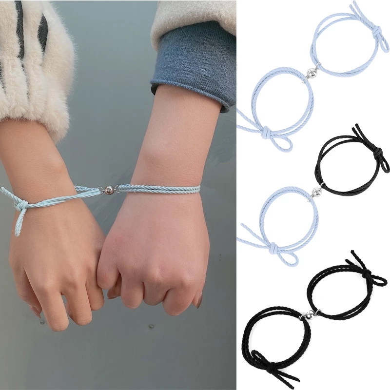 [Mã FAMAYFA giảm 10K đơn 50K] Vòng Đeo Tay Tình Bạn Bện Dây Nam Châm Cho Cặp Đôi | BigBuy360 - bigbuy360.vn