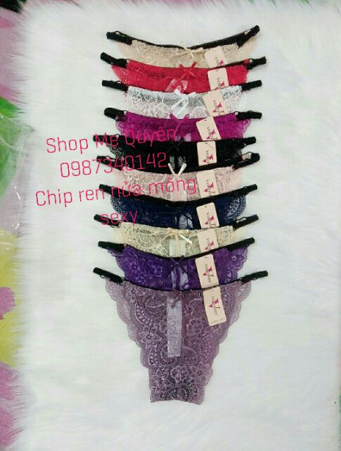 Combo 10 quần lót Ren cao cấp nửa mông Sexy quyến rũ
