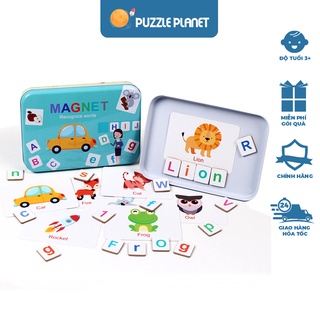 Hộp sắt Từ Vựng Học Tiếng Anh Cùng Làm Toán Cho Bé