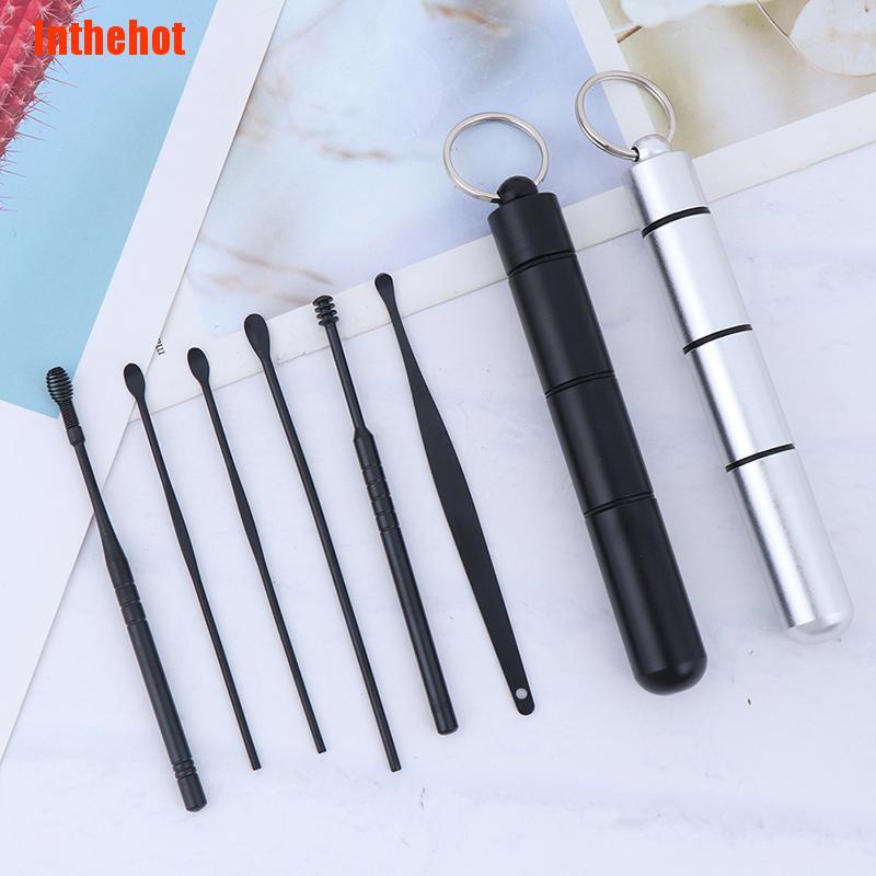 (Hàng Mới Về) Bộ 6 Dụng Cụ Vệ Sinh Tai Nhỏ Gọn Tiện Lợi