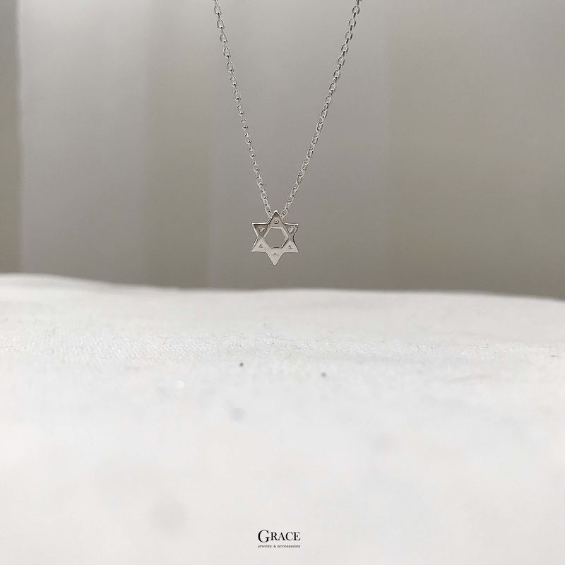 Dây chuyền bạc Grace - Sao 6 cánh Star of David