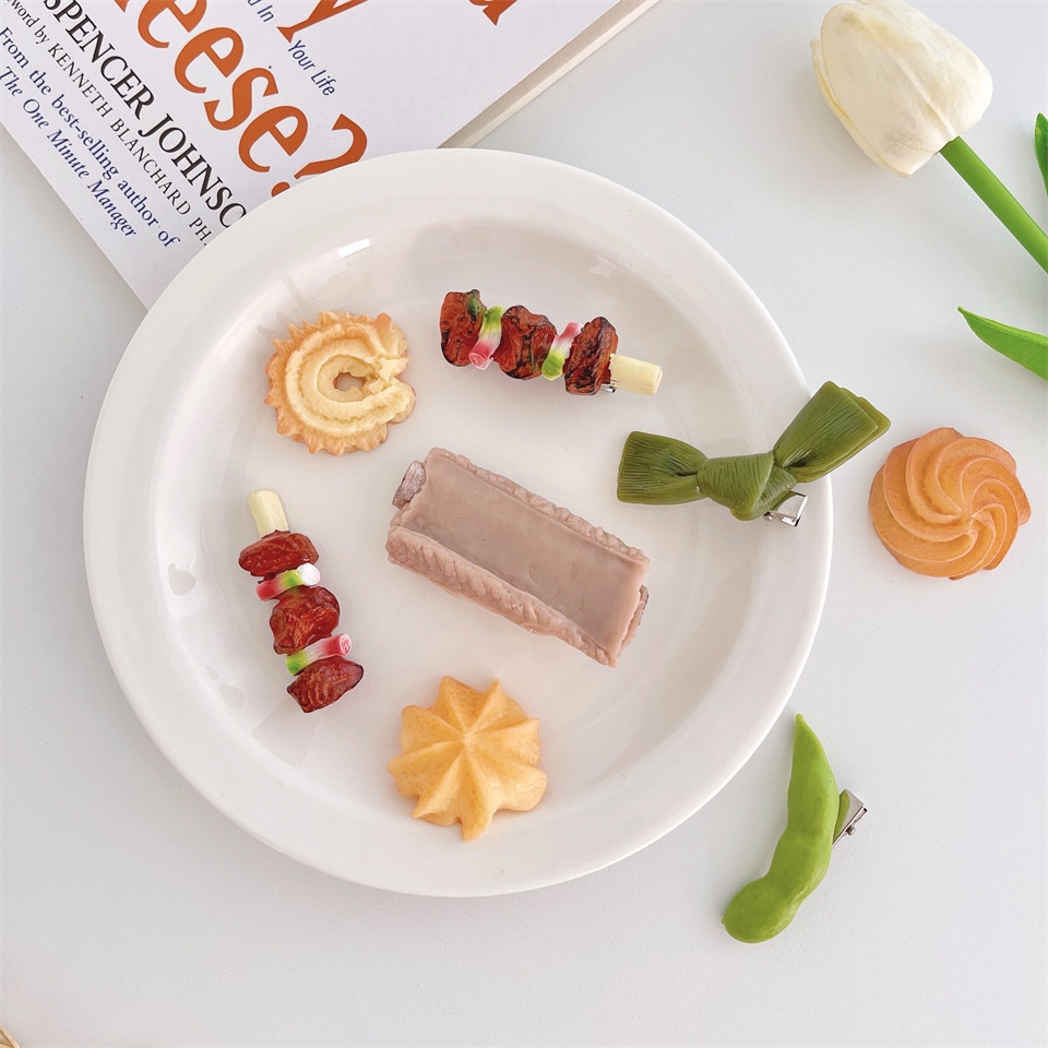 Kẹp tóc nữ TENDER AFTERNOONS hình thức ăn đáng yêu thời trang