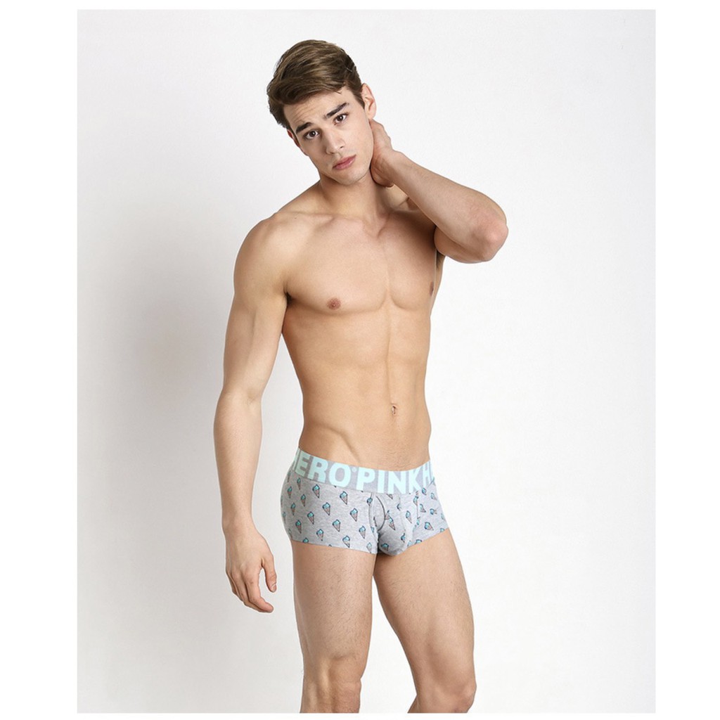 Quần lót nam boxer đùi cotton cao cấp đẹp giá rẻ WIND PINK007