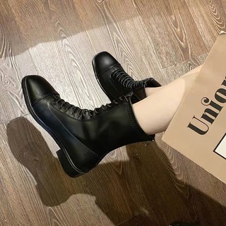 Bốt da mũi vuông gót 3cm