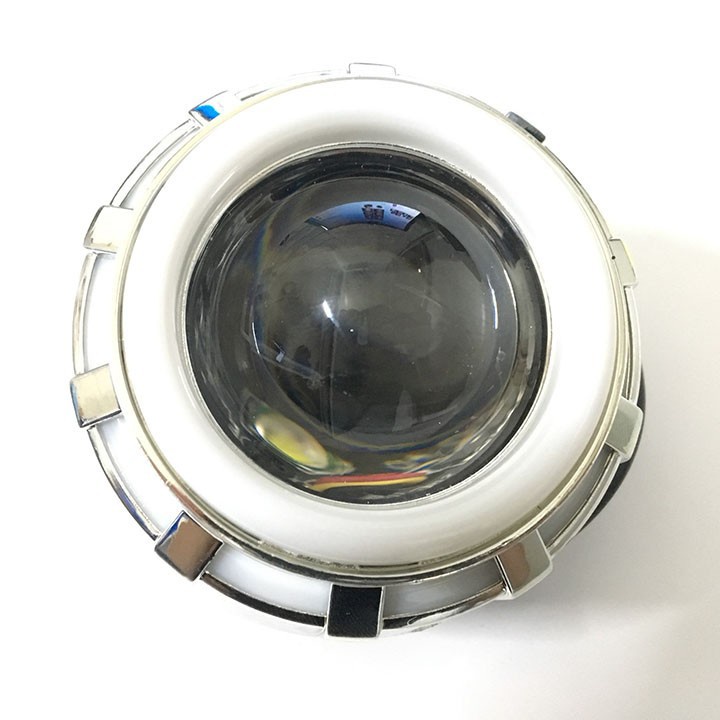 Đèn pha led bi cầu viền xanh, màu sắc bắt mắt, chế độ pha cos, sử dụng điện bình 12V, bảo hành 3 tháng đổi trả - DPLBCX
