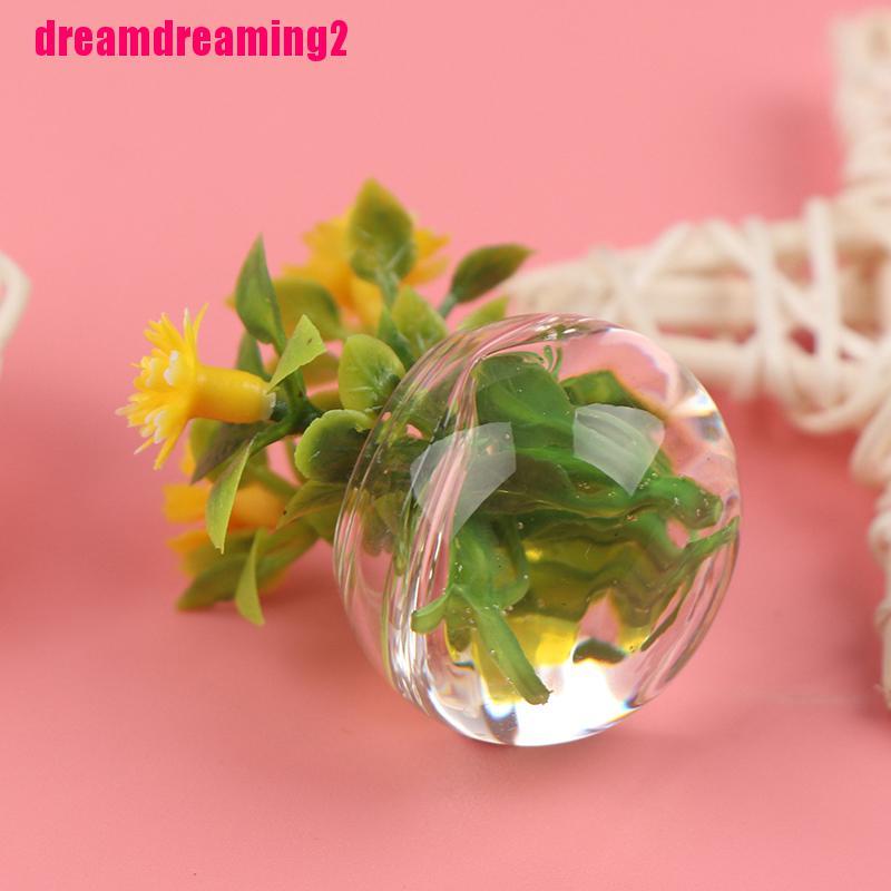 Chậu Cây Giả Trang Trí Nhà Búp Bê Tỉ Lệ 1: