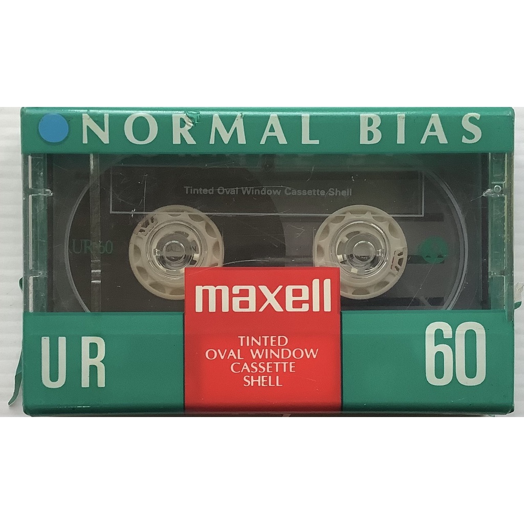 Trống Cassette Tape Seal Vintage Maxell UR 60 Phút Vị Trí Bình Thường Loại Tôi Sản Xuất Tại Hàn Quốc