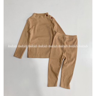 Bộ len gân cao cổ 3 phân cho bé
