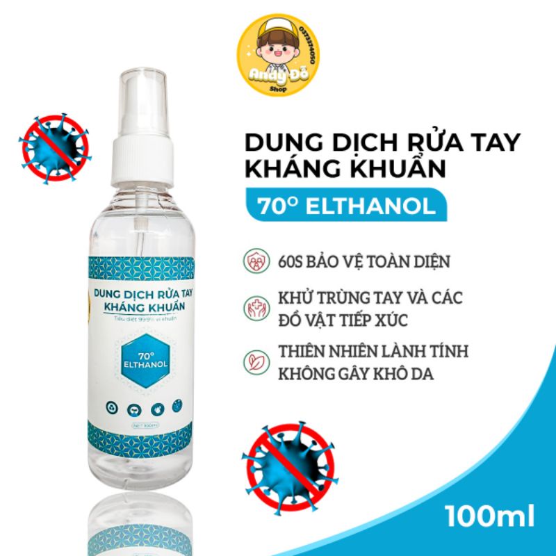 Dung Dịch Rữa Tay Sát Khuẩn Andy 100ml