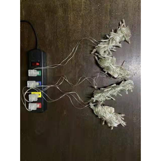 Dây Đèn Led 6 Mét 40 Bóng Đom Đóm Màu Vàng Nắng Chớp Nháy Và Đứng Yên