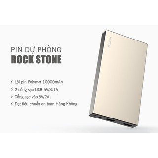 Pin sạc dự phòng Rock stone 10000 mAh