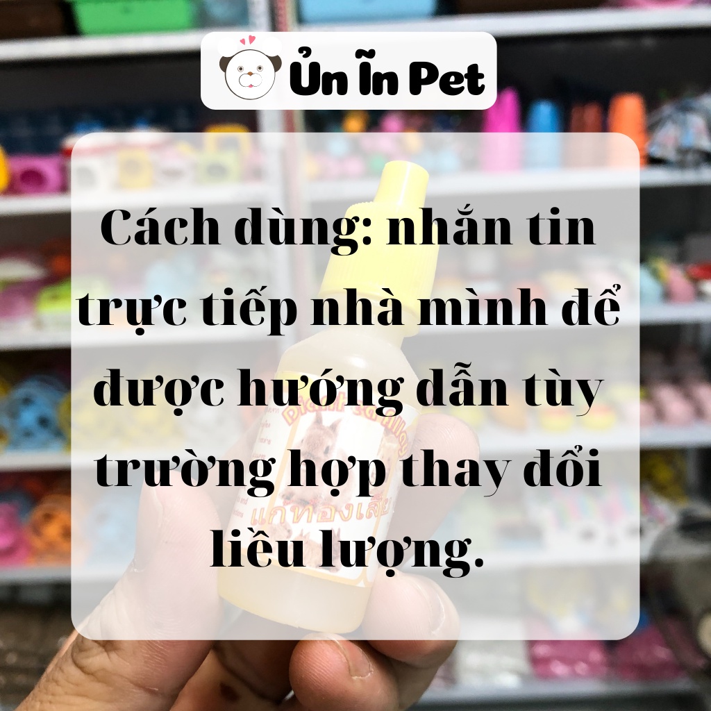 Vitamin hamster Vàng, hỗ trợ tiêu chảy, sốc nhiệt cho hamster, bọ, thỏ