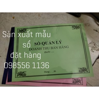 Sổ quản lý Doanh thu bán hàng A4