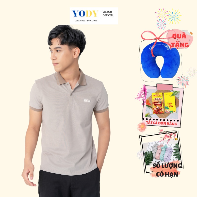 Áo Phông Polo Nam YODY Mắt Chim Chất Thun Cotton Ngắn Tay Có Cổ, Phần Cổ Và Bo Tay Áo Tỉ Mỉ  Mã SP APM3299