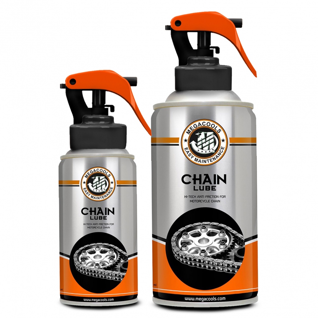 Chai xịt bôi trơn bảo dưỡng sên cao cấp Chain Lube Megacools 300ml - Nhập Indo 100%