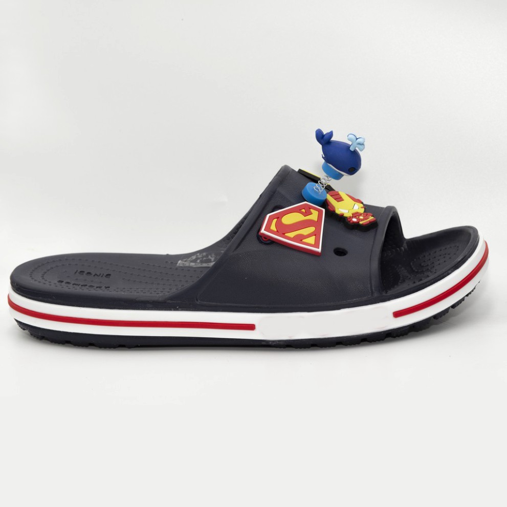 Dép lê cross nữ quai ngang 7 màu full box tặng 12 siticker cross gắn dép