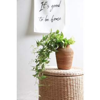 Lọ Cắm Hoa, Bình Cắm Hoa Mây Tre Đan, Kích Thước Cao 20cm x Phi 15cm