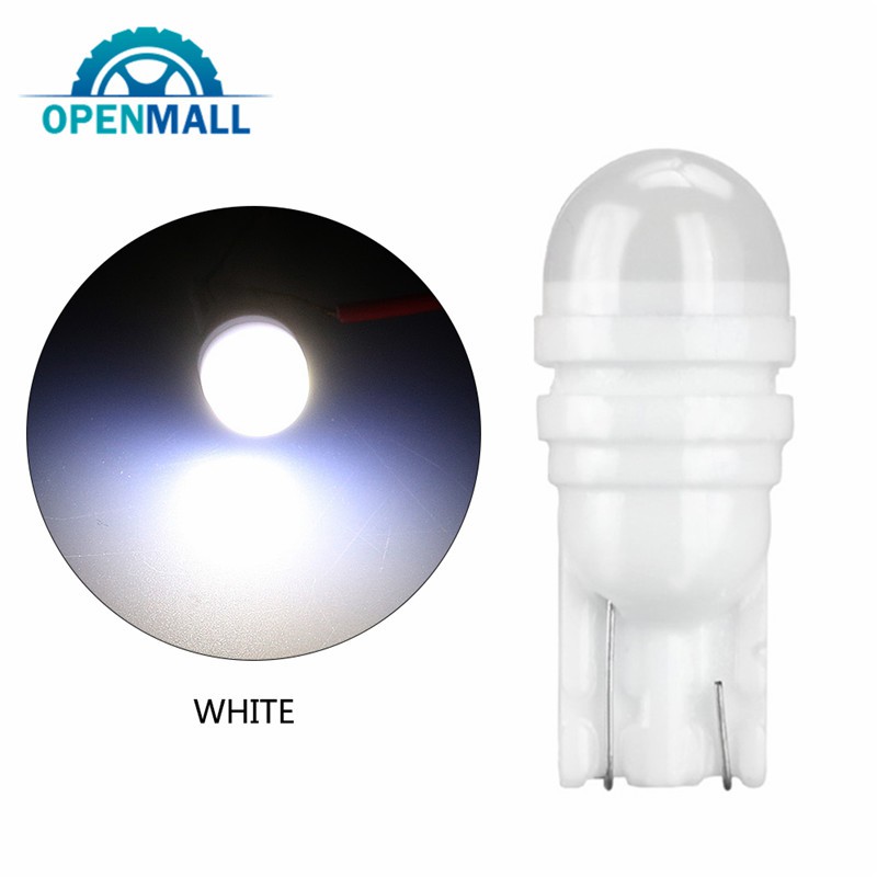 Bộ 2 đèn LED T10 W5W bằng sứ cho trang trí xe hơi