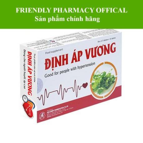 Định Áp Vương – Viên uống hỗ trợ ổn định huyết áp (Hộp 30 viên)