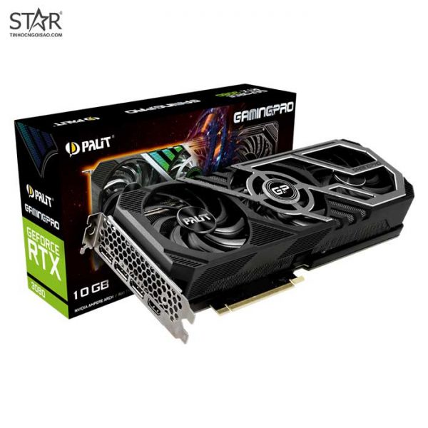 VGA Palit RTX 3080 10G GDDR6X GamingPro V2 LHR ARGB Triple Fan