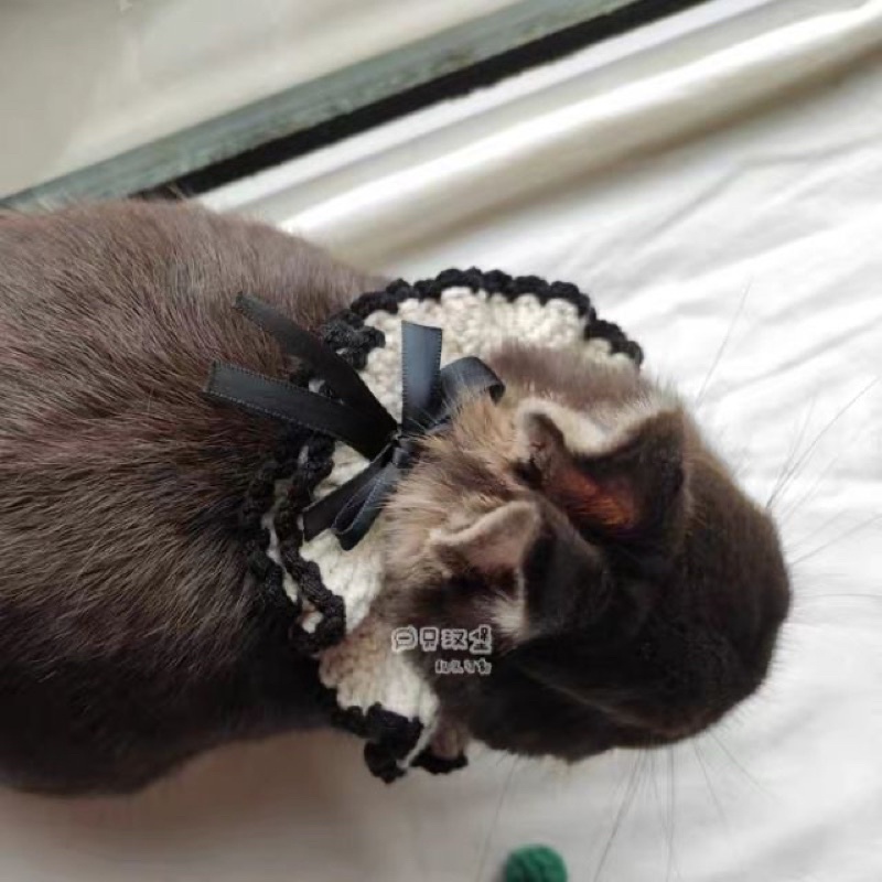 Vòng cổ len cho chó mèo thỏ dễ thương