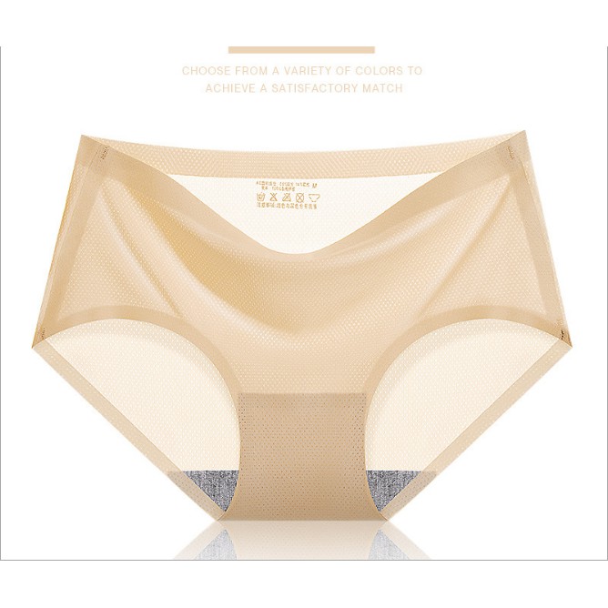 Quần lót nữ đúc su ép viền thông hơi cao cấp thun lạnh có chọn màu chọn size lớn QLS08 | BigBuy360 - bigbuy360.vn