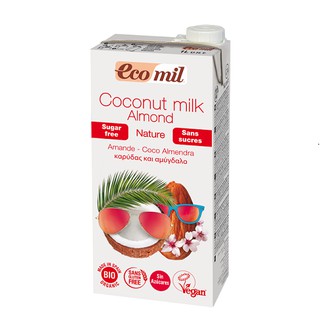Sữa dừa hạnh nhân hữu cơ Ecomil 1L - Sugar free