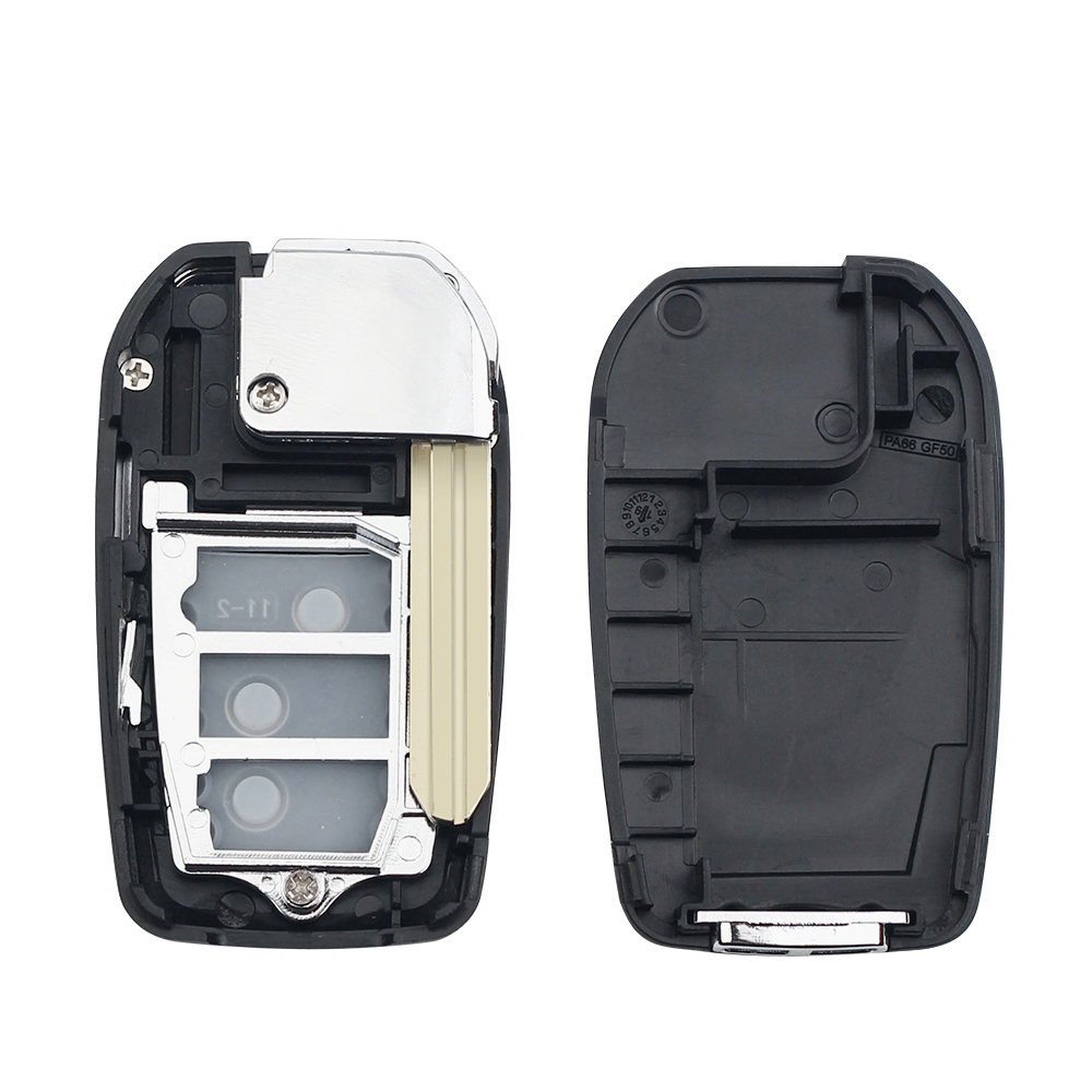 Vỏ chìa khóa điều khiển từ xa 2 nút dạng gập Toy43 thay thế dành cho xe hơi Toyota Yaris Vios Prado