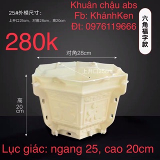 Khuân chậu abs lục giác