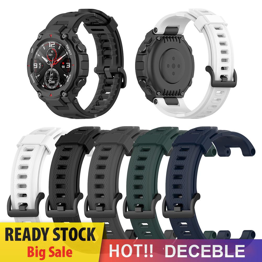 Deceble Replacement Silicone Band Strap with Tools for Amazfit T-Rex Smartwatch