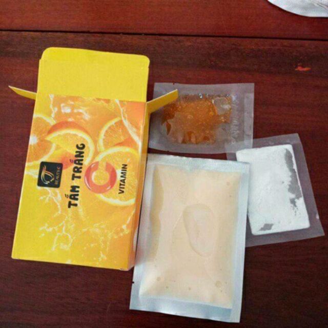 tắm trắng vitaminc cam