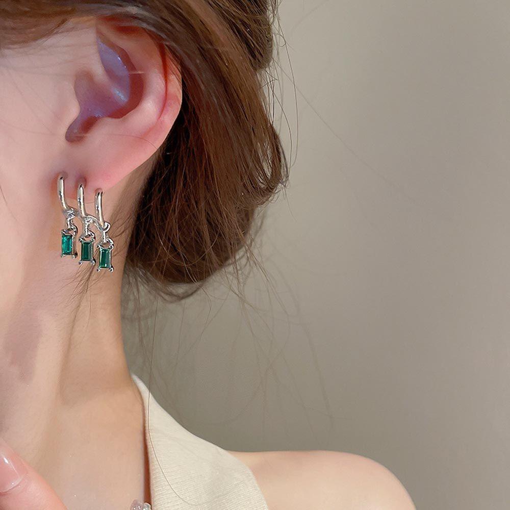 JARRED Hoa Tai Dáng Dài Đính Đá Nhân Tạo Thời Trang