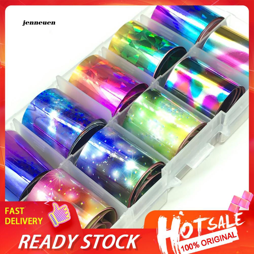 [Hàng mới về] Set 10 Cuộn Giấy Dán Trang Trí Móng Nghệ Thuật