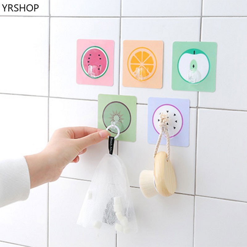 Bộ 1/10 Móc Treo Đồ Dán Tường Đa Năng Chất Lượng Cao