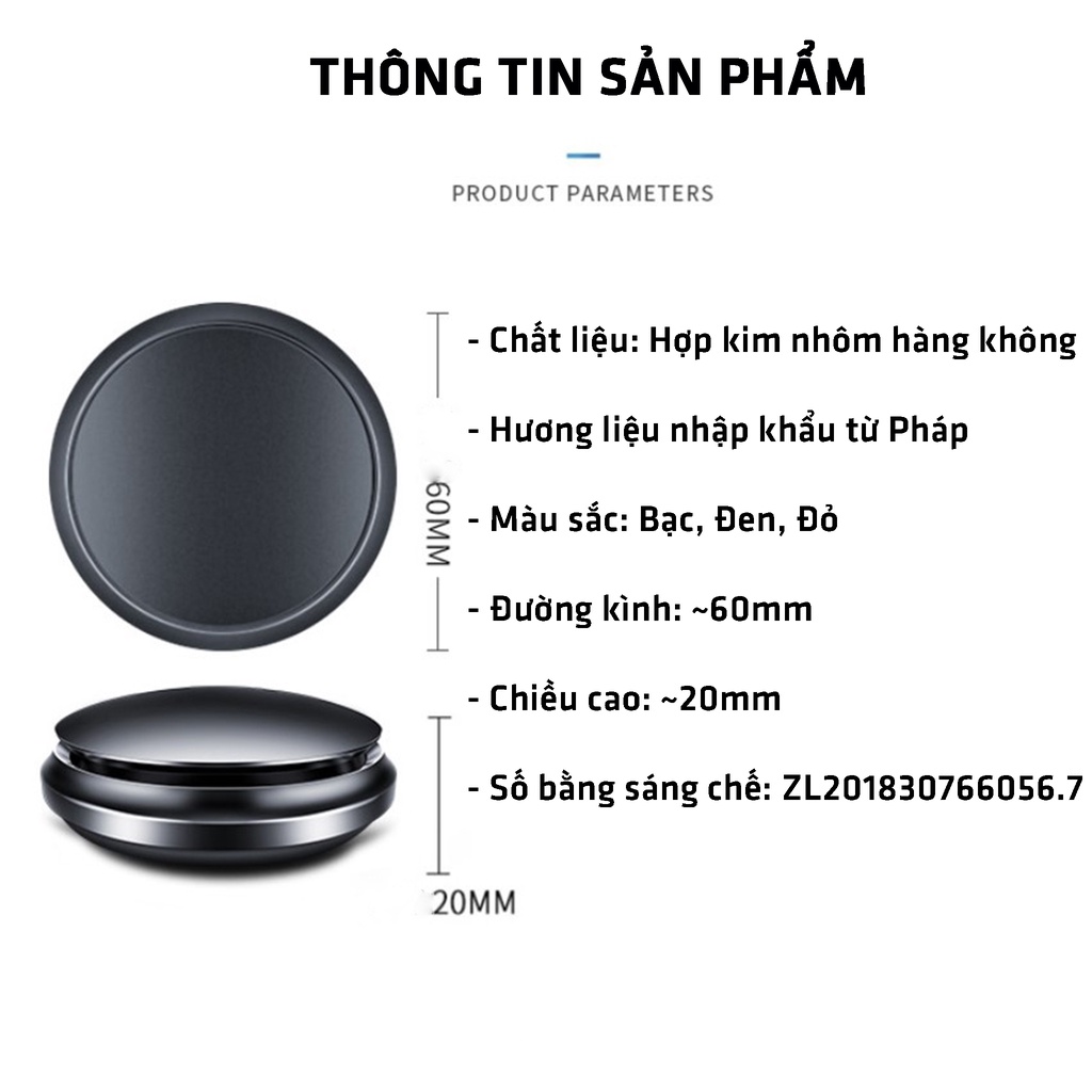 Sáp Thơm Ô Tô Chính Hãng, Hương Thơm Sang Trọng TẶNG KÈM 3 gói SÁP THƠM dùng trong 1 Năm