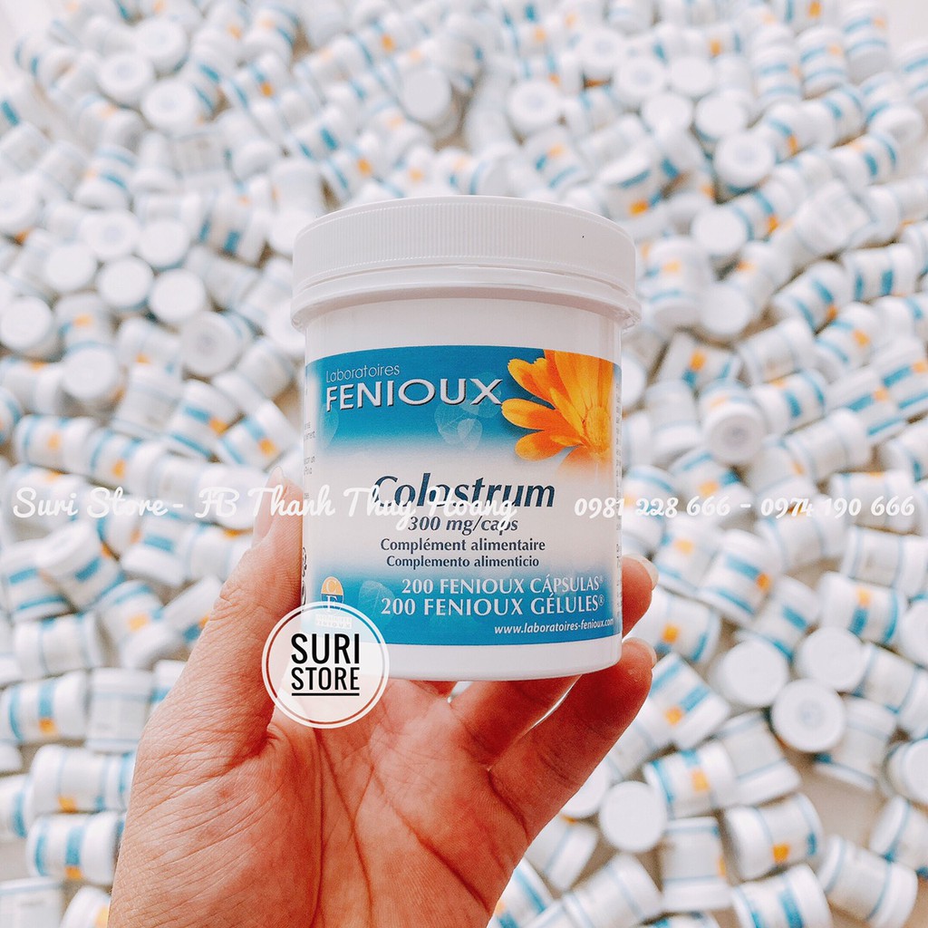 Sữa Non Pháp Fenioux Colostrum hộp 200 viên
