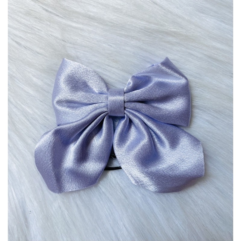Cột tóc nơ trơn vải satin