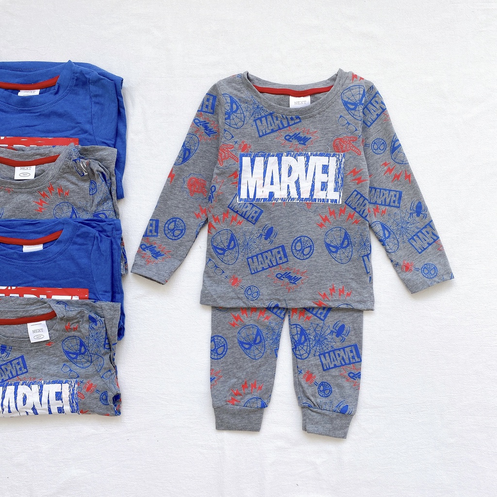 Bộ thu đông bé trai hình siêu nhân marvel