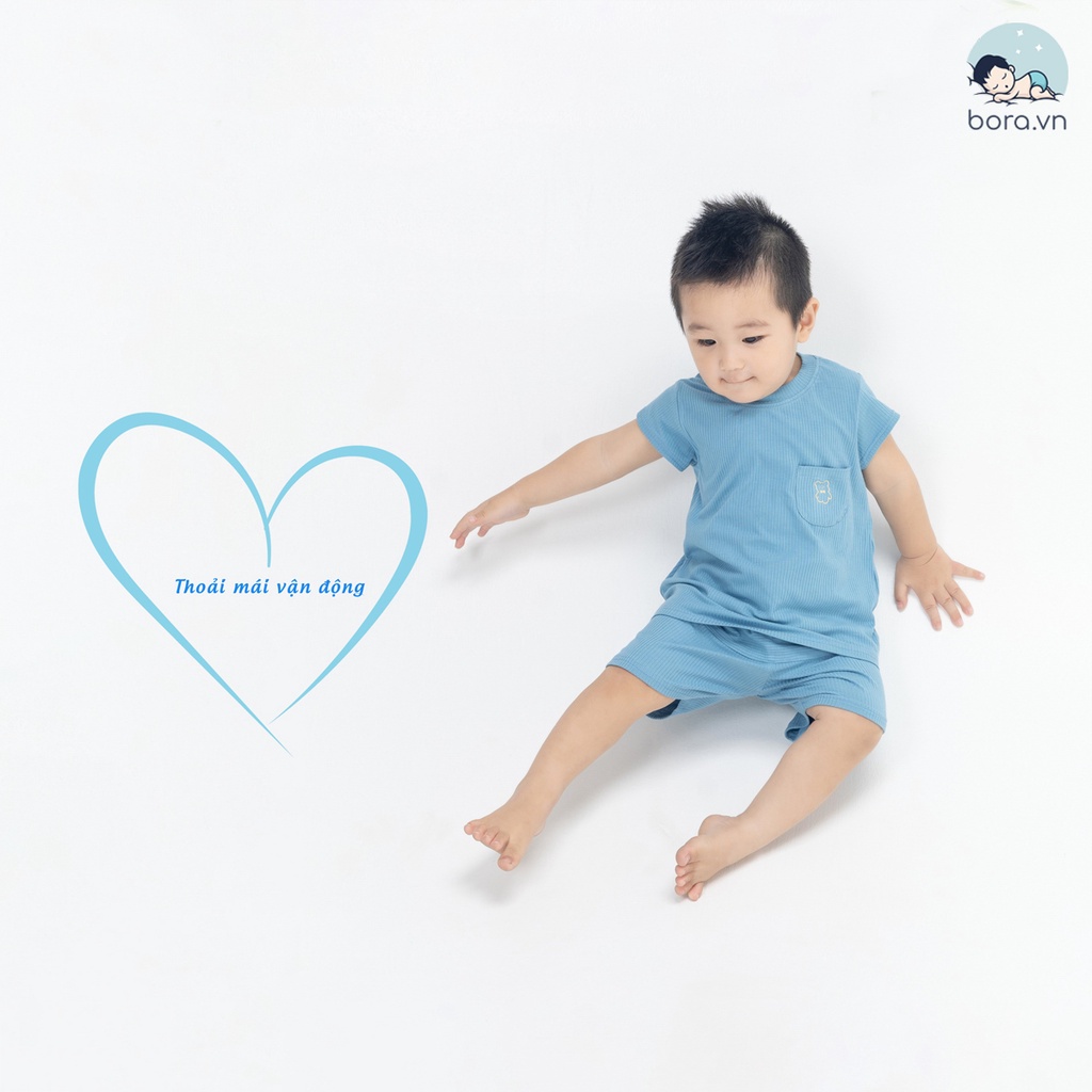 Bộ quần áo cộc tay sợi tre cho bé 6 - 36 tháng Anminaza Việt Nam