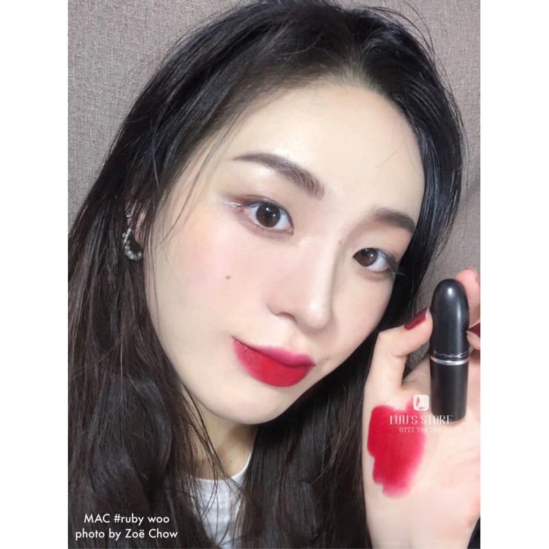 Son MAC #Ruby Woo - Đỏ Cổ Điển