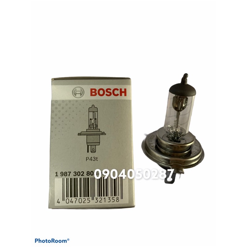 Bóng đèn H4 Bosch 12V 60/55W ánh sáng vàng tiêu chuẩn