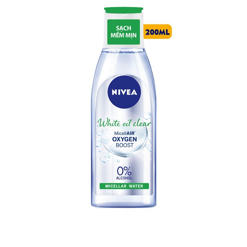 Nước Tẩy Trang NIVEA Cho Da Nhờn Mụn NIVEA White Oil Clear Micellar Water (200ml)