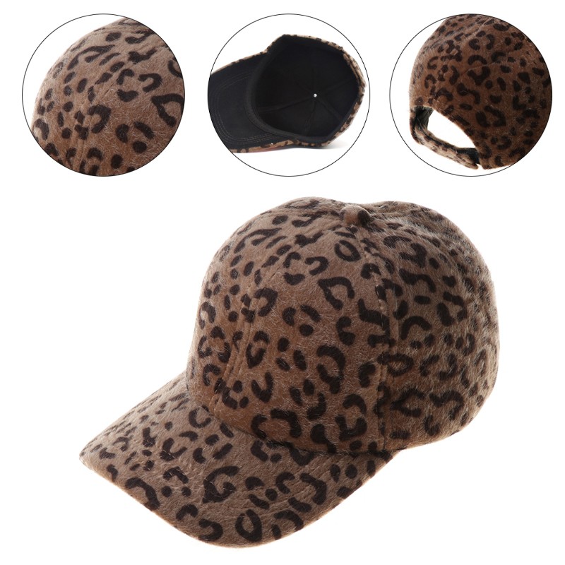 Mũ Lưỡi Trai Họa Tiết Da Báo Cá Tính Cho Nữ