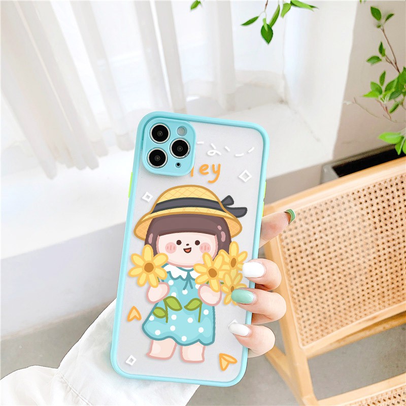 Ốp lưng iphone Bé YuAn nhám viền nổi cong 5/5s/6/6plus/6s/6splus/7/7plus/8/8plus/x/xr/xs/11/12/pro/max/plus/promax | BigBuy360 - bigbuy360.vn