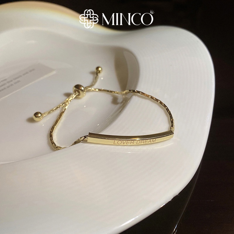 Lắc tay nữ dây rút Minco Accessories phụ kiện dự tiệc sang chảnh trang sức nữ kỷ yếu đẹp VT30